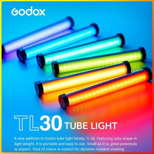 Godox TL30 TUBE LIGHT RGB soft light LED Portable Handheld Photography Lighting Stick Wireless Control as Nanlite PavoTube