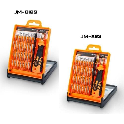 JAKEMY 32/33 In 1 JM-8100/JM-8101 Interchangeable Manual Tool Set Magnetic Bit Tips Screw Driver Kit Phone Repair Screwdrivers