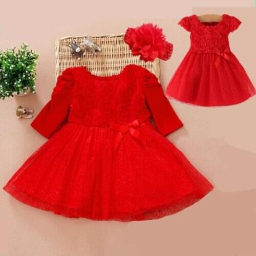 Red Skirt Newborn Dress Girl Clothes for 0-5 Old Years Baby Clothing Baby Girl Outfits Baby Girl Clothes