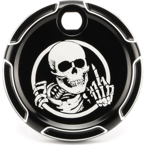 Motorcycle Black Center Fuel Gas Tank Door Cover Decorative Cap for Harley Touring Treet Glide 2008-2017