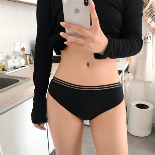 Summer New Ladies Threaded Panties Comfortable Seamless Low-Waist Womens Underwear Sexy Hip Lift Cotton Female Briefs Lingerie