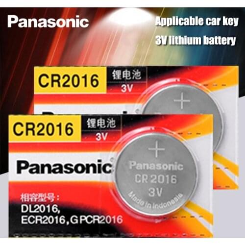 Panasonic Top Quality Lithium Battery 2PCS/LOT 3V cr2016 Button Battery Watch Coin Batteries cr 2016 DL2016 ECR2016