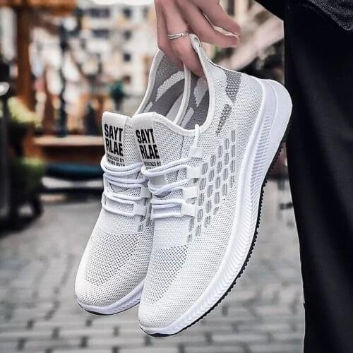 Mens shoes trend new lace-up casual shoes wear-resistant sports shoes mens breathable fashion running shoes tennis shoes