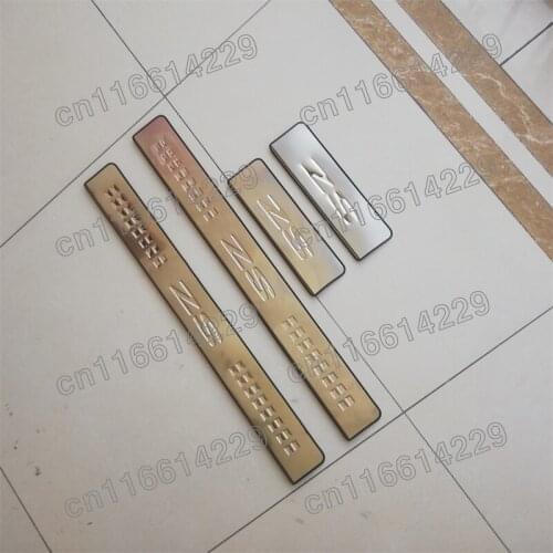 Stainless steel Door Sill Scuff Plate Guard Pedal Protector Trim Fit For Mg Zs 2017 2018 2019 2020 Car Accessories