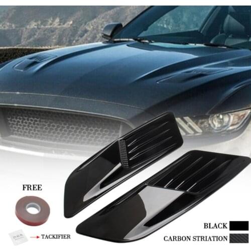 New Hood For Ford Hood Trim Scoop Vent Guards Heat Extractor Insert Vent Fake Air Outlet Hood Decorative Air Outlet