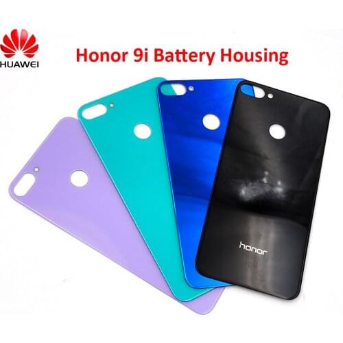 Original 3D Glass Back Housing Cover For Huawei honor 9i 9N Rear Door Case Battery Repair Panel Shell With Adhesive Sticker&Logo