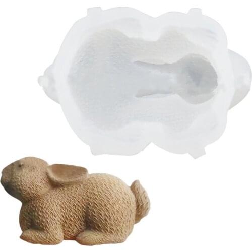 Easter Silicone Mold Creative Rabbit Shape Jelly Mold Baking Mold Cake Mold Bakeware Cake DIY Mould