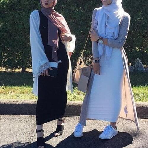 Vestidos Abaya Dubai Kaftan Muslim Fashion Long Bodycon Maxi Skirt Dress Turkish Islam Clothing for Women Skirts Vestidos