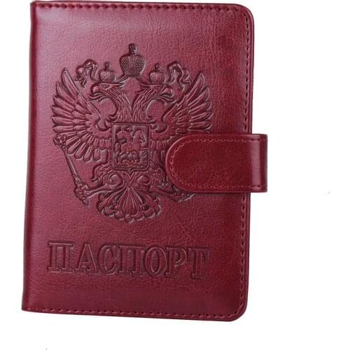 Standard Russian Passport Cover Card Wallet Holder ID Business Multi-Function Card Case for Men Women Travel Ticket Folder HASP