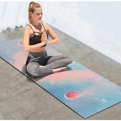 Solar Galaxy Suede TPE Yoga Mat Woman Yoga Beginner Fitness Mat Non-slip Portable Gym Exercise Mat Pilates Esterilla With Bag