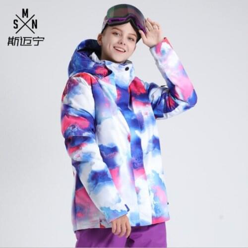 Super Warm Women Ski Jacket Windproof Waterproof Snowboard Clothing Thicken Hooded Skiing Coat Breathable Outdoor Sport Wear New
