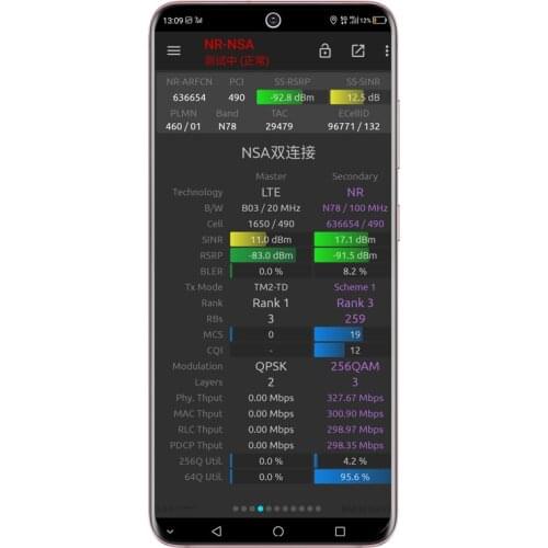 Tems&Nemo Samaung S20+ 5G G9860 NSG ,support VOLTE ,4×4MIMO test phone