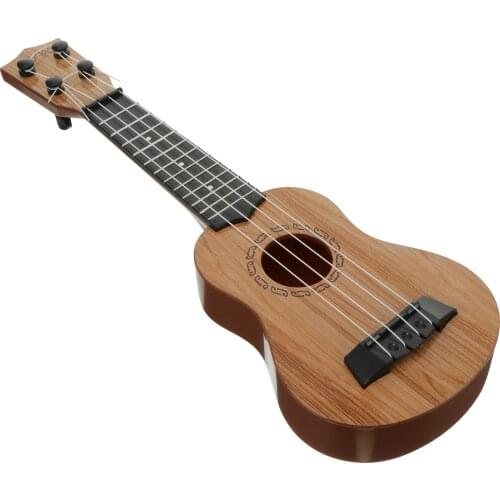 2021 Kids Simulation Classical Wood Grain Guitar Ukulele Children Beginner Toys Gift Interest Training Intelligence Development