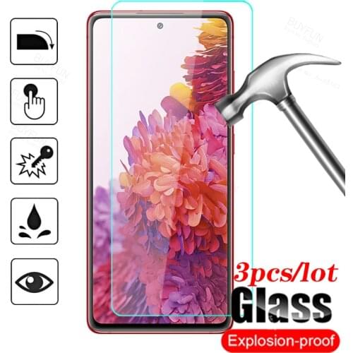3Pcs Tempered Glass for Samsung Galaxy S20 FE 5G Glass Protector Film for Sumsung S 20 SamsungS 20 FE 5G Protective Glass Case
