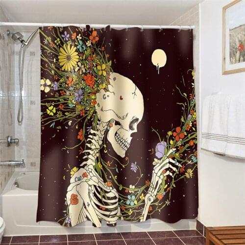 Beauty Bath Shadow Shower Curtains Polyester Fabric Waterproof 3D Bathroom Curtains Bath Decoration Anti Peeping Bathtub Screen