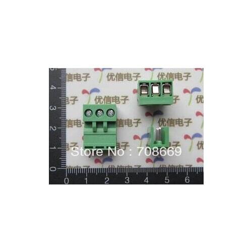 100pcs Block Terminal Wire Connectors 2EDG 5.08-3P