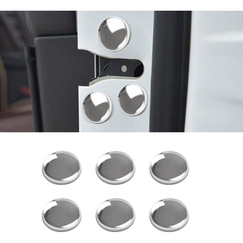 12pcs Car Door Lock Screw Protector Cover For Mitsubishi asx lancer outlander pajero EVO Car Accessories