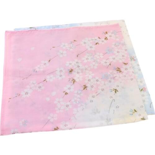 2pcs/Set Ladies Women Vintage Cotton Quadrate Hankies Floral Handkerchief