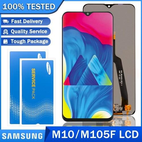 6.2" Original LCD For Samsung Galaxy M10 M105 LCD Touch Screen Digitizer LCD For Samsung M105F SM-M105G/DS Display Replacement