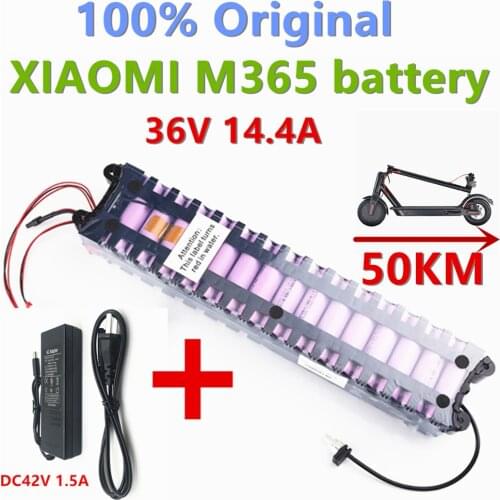 2021 Original 36V 14.4Ah Battery for Xiaomi M365 Special Battery Pack Electric Scooter AccessoriesRiding 40km BMS+Charger