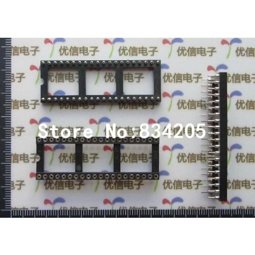Free shipping 40P DIP circular hole IC socket Chip base connector