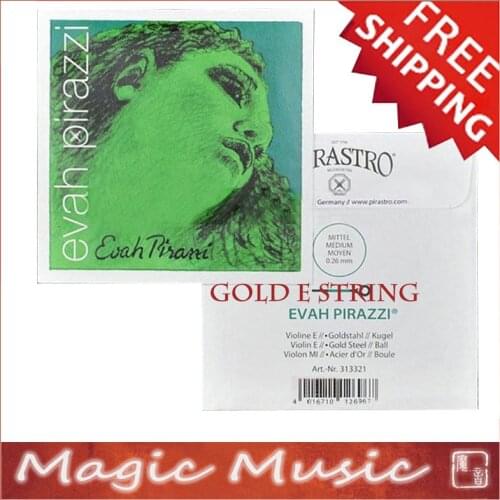Free shipping! Pirastro Evah Pirazzi Violin Gold E String Size 4/4, Ball End, made in Germany, 1 Piece Only Gold E String 313321