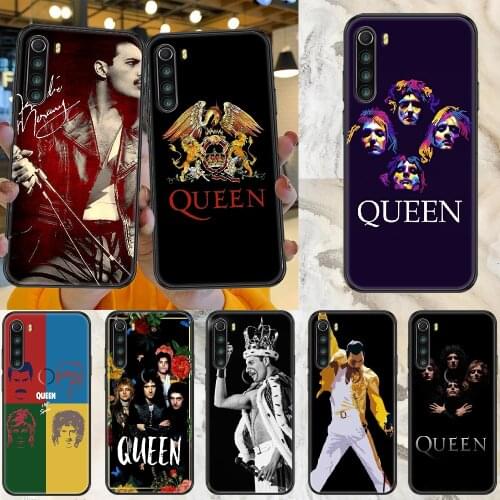 Freddie Mercury Queen Phone case For Xiaomi Redmi Note 7 7A 8 8T 9 9A 9S 10 K30 Pro Ultra black 3D cover art prime tpu Etui soft