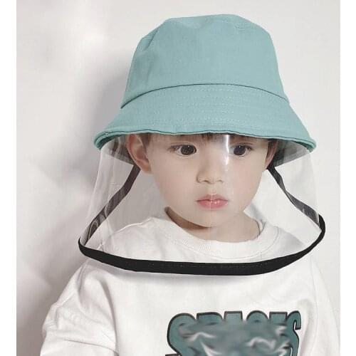 Baby Hats Childrens Outdoor Anti-spitting Protective Cap Prevent Kids From Saliva Dustproof Cover Sun Shade Basin Caps