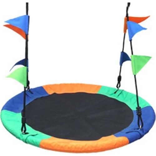 Kids Canvas Oxford Cloth Swing Seat With Rope Toddler Swing Hanging Basket Outdoor Kids Toy