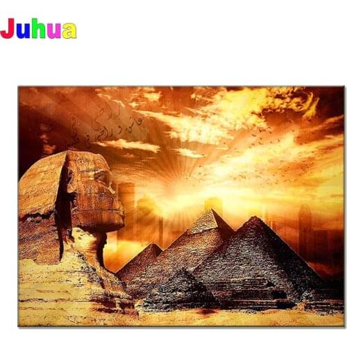 Ancient Egypt pyramid 5D Full drill Diy diamond painting Handicrafts art mosaic Egyptian Diamond Embroidery stitch home decor