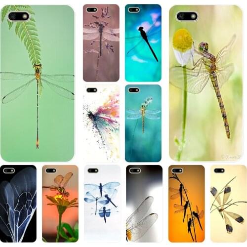 163H Beautiful and lovely dragonflies Soft Silicone Tpu Cover Case for huawei Honor 7a pro 7x play case