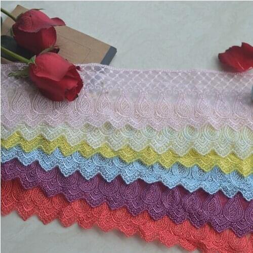 Free Shippping 8.5cm 3yards Wedding Lace Embroidered DIY Decorative Accessory for Dress Z393