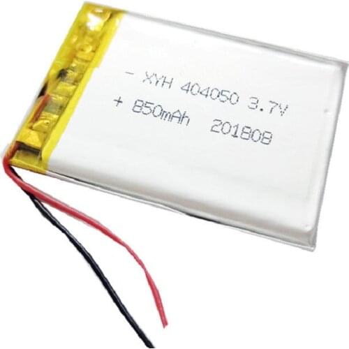 3.7V 850mAh 404050 Rechargeable Li-polymer Battery For MP4 MP5 PDA GPS navigator Toy Camera Fingerprint lock li-ion Lipo cells