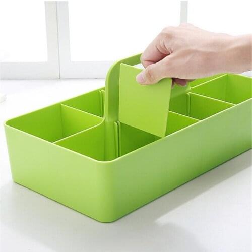 Multifunctional Desk Organizer Desktop Storage Box Case Pen Pencil Holder Plastic Cosmetics Make Up Organizer Container