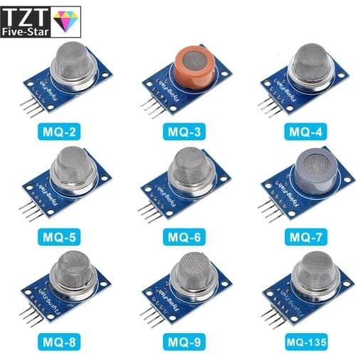 MQ-2 MQ-3 MQ-4 MQ-5 MQ-6 MQ-7 MQ-8 MQ-9 MQ-135 Detection Smoke methane liquefied Gas Sensor Module for Arduino Starter DIY Kit