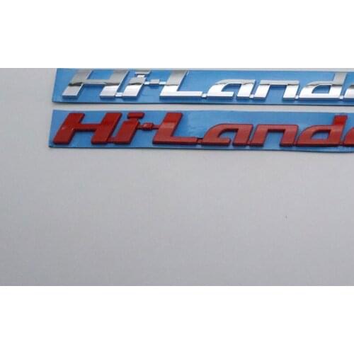 For Highlander Hilander Emblem Rear Trunk Badge Logo Tailgate Nameplate Car Sticker