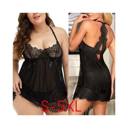 Underwear Sexy Suspender Skirt Wholesale Sexy Nightdresses Plus Size Nightwear S-5XL