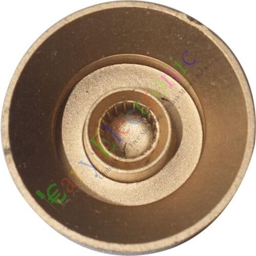 Wholesale and retail 100pc 26mm Pedal Top skirted Gold knob Guitar tube Amp Volume Tone audio radio free shipping