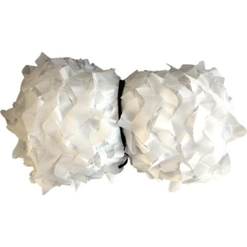 Camping awning pure white decorative mesh 1.5m*1.5m-3m*4m outdoor camouflage mesh Oxford cloth sunscreen tent