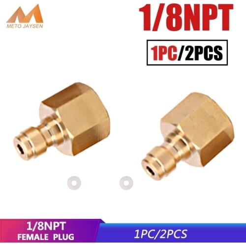 PCP Paintball Copper Quick Coupler Connector Fittings 1/8NPT 8MM Female Plug Socket Air Refilling 30Mpa 300bar 4500psi