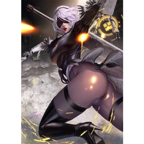 Print Game Mechanical Age Neil Sexy Girl Art Canvas Poster Custom Painting 16x24 24x36 inch Bedroom Home Wall Picture