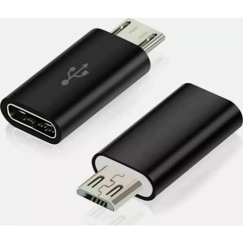 100pcs/lot 2021 Female Type C To Mirco Usb Male Converter Adapter For Huawei Xiaomi Moto Android Macbook OTG Data Charging Cable