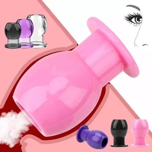 Hollow Silicone Anal Plug Prostate Massage Butt Plug Enema Anal Extend Sex Toys Erotic Anus Massager Anal Dilator Adult Toys