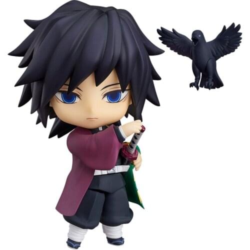 Pre-sale Demon Slayer Tomioka Giyuu Water Column Q Version Anime Character Peripheral Toy Model Hand-Made Model Decoration Doll