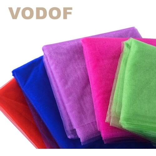 72cm 10m Romantic Snow Yarn Wedding Arches Sheer Crystal Organza Tulle Fabric For Wedding Party New Year Decoration