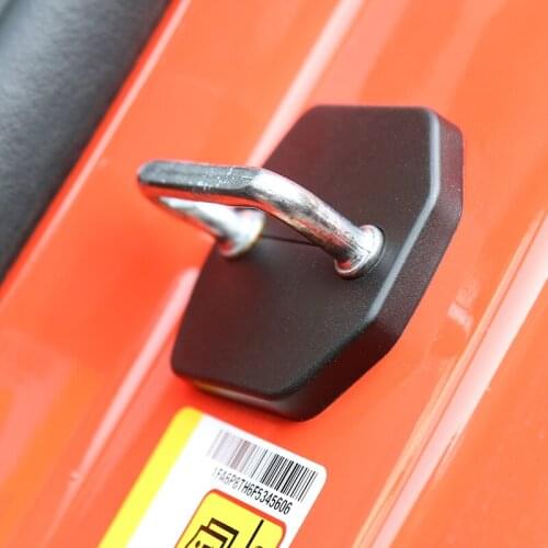 SHINEKA Car Styling Door lock Decoration Protection Buckle Cover Trim Sticker Fit for Ford Mustang 2015+ Car Accessories