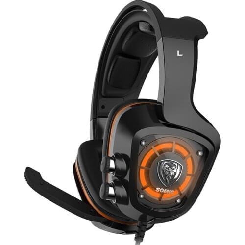 Somic G910 Gaming Headphone LED Virtual 7.1 Surround Sound USB Stereo Vibration Headset with Microphone For PC Games G936N G952