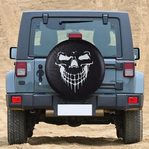 For Jeep RV SUV Truck Wagon Pickup etc 14" 15"16"17" Inch PVC Leather Universal Spare Tire Cover Waterproof Dustproof Anti-UV