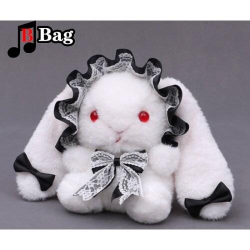 Women sweet lolita bag doll Long eared rabbit messenger bag gentle girl JK Pearl chain shoulder bag female Satchel cosplay