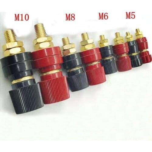 100pcs M5 All copper terminal inverter clamp lithium battery large current test stand power